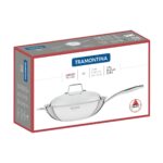 Tramontina Grano Non-Stick Wok with Lid, 32cm / 5.2L - Image 4