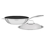 Tramontina Grano Non-Stick Wok with Lid, 32cm / 5.2L - Image 3