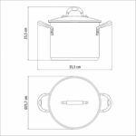Tramontina Stainless Steel Stockpot and Drainer, 24cm / 7.8L - Image 4