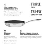 Tramontina Tri-Ply Frying Pan Set, 3 Piece - Image 6