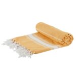 Turkish Cotton Children's Towel Lightweight Beach Peshtemal 100 x 60cm Yellow
