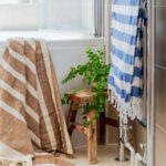 Turkish Cotton Towel Beach Bath Hammam Peshtemal Throw Beige / Mocha x2 - Image 5