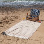 Turkish Cotton Towel Beach Bath Hammam Peshtemal Throw Beige / Mocha x2 - Image 4