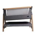 Tutti Bambini CoZee Air Bedside Rocking Crib, Oak and Charcoal - Image 7