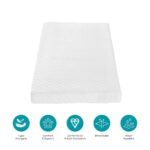 Tutti Bambini Verona Cot Bed with Sprung Mattress, White and Oak - Image 6