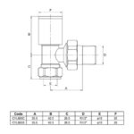 Ultraheat Cylindrical-25 Vertical Manual Valve + L/S (Pair) - Anthracite Grey - Image 3