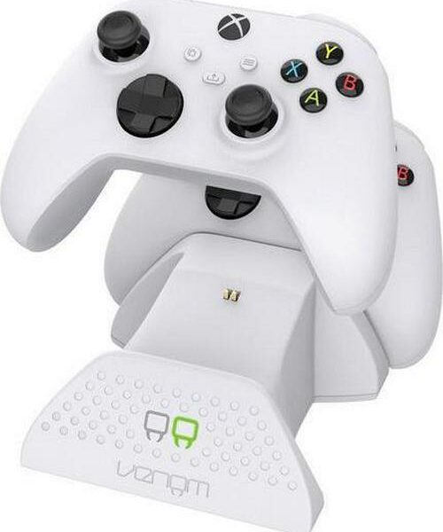 VENOM VS2871 Xbox Series X/S and Xbox One Twin Docking Station - White