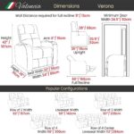 Valencia Verona Black Leather Power Reclining Home Theatre Chair - Image 2