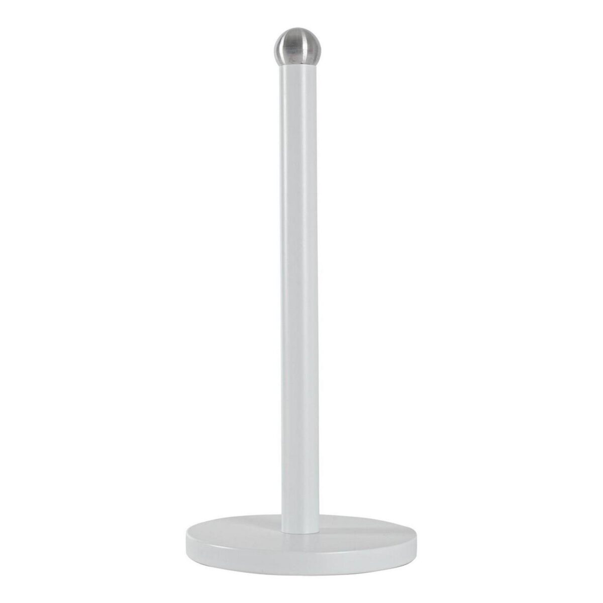Vintage Steel Kitchen Roll Holder Minimalistic Kitchen Roll Stand Matte White - Image 1
