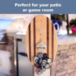 Vivere Hook and Ring Game with Bottle Opener and Magnetic Bottle Cap Catch (2 Pack) - Image 4
