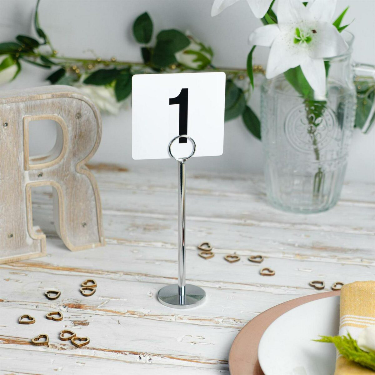 Wedding Event Party Table Number Plastic Place Cards 1-100. Double sided - Image 4