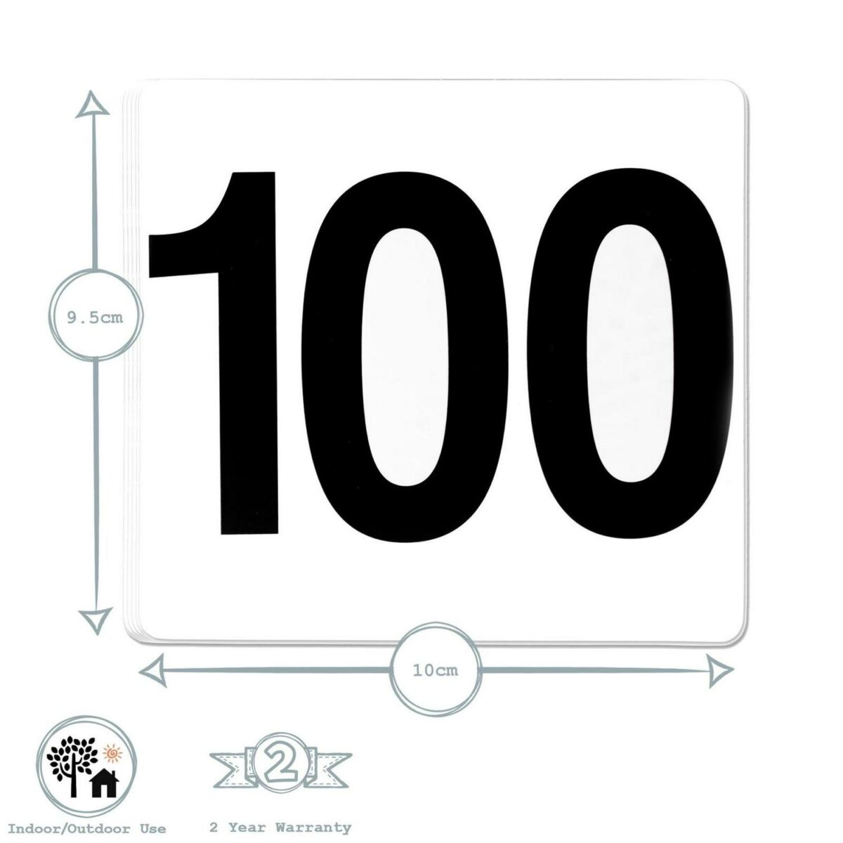 Wedding Event Party Table Number Plastic Place Cards 1-100. Double sided - Image 3