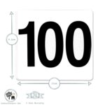 Wedding Event Party Table Number Plastic Place Cards 1-100. Double sided - Image 3