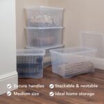 Wham 60L Crystal Clear Plastic Box and Lid - 5 Pack - Image 6