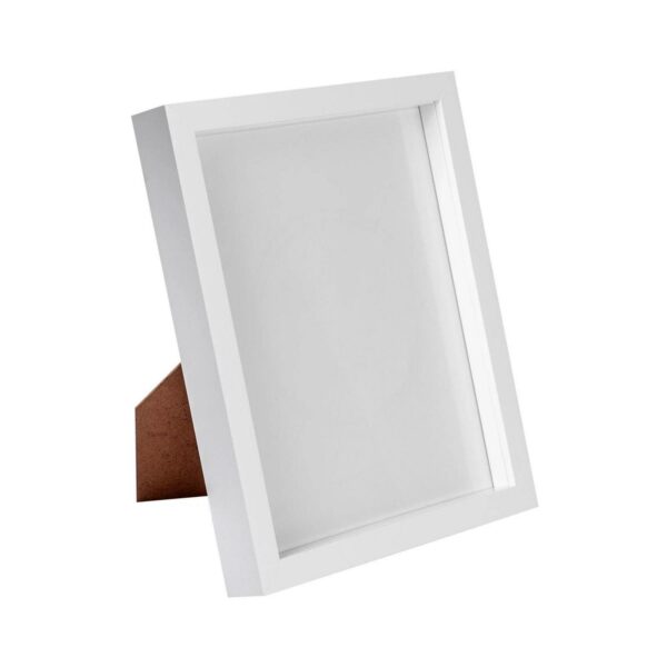 White 8  x 10  3D Box Photo Frame Standing Hanging Craft Shadow Picture