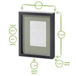 White 8 x 10 3D Box Photo Frame Black 4 x 6 Mount Craft Shadow Picture - Image 4