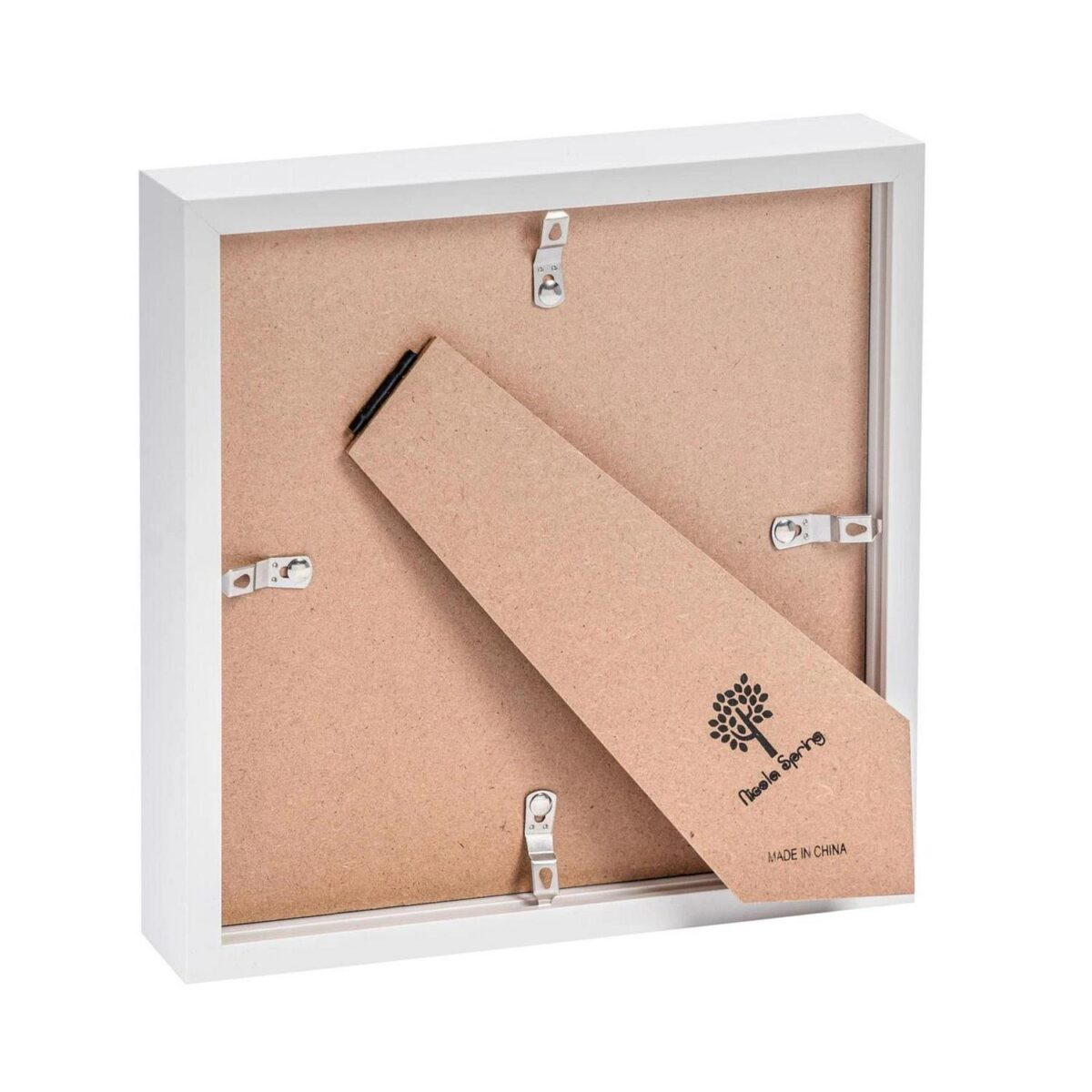 White 8  x 8  3D Box Photo Frame Grey 4  x 4  Mount Craft Shadow Picture - Image 5