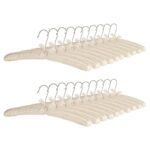 White Padded Satin Coat Hangers Vintage Luxury Wedding Dress Bride Hanger