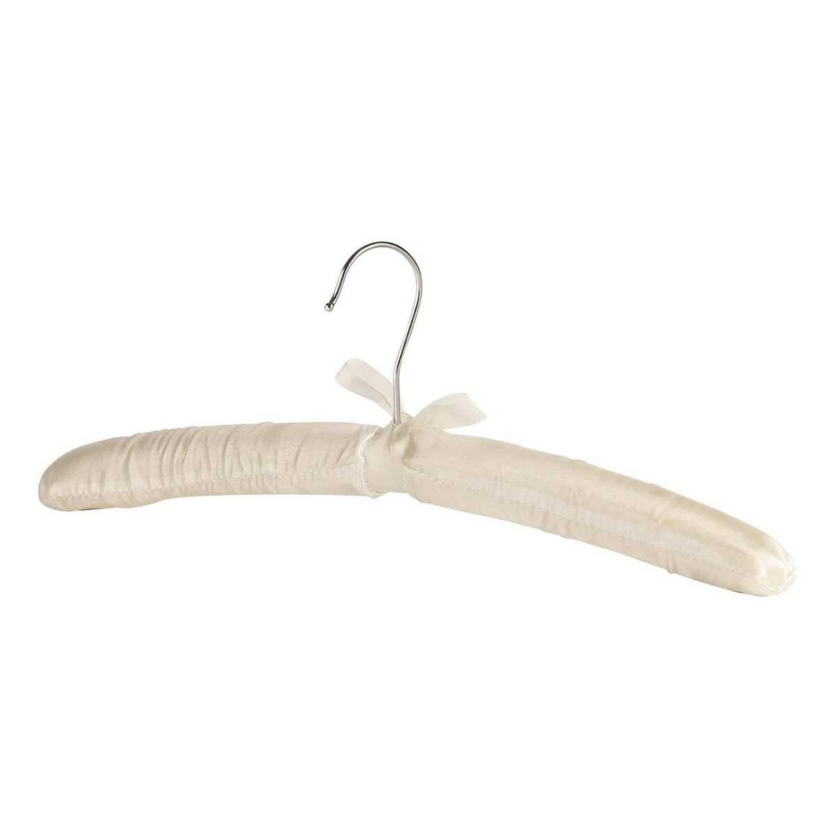 White Padded Satin Coat Hangers Vintage Luxury Wedding Dress Bride Hanger - Image 7