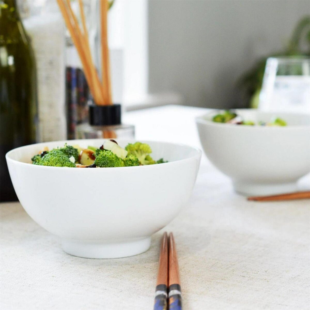 White Rice Dessert Cereal Salad Soup Bowls, Porcelain Crockery 128mm (5 ) - x6 - Image 7