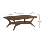 Wimberly Dark Wood Coffee Table - Image 2