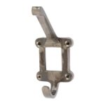 Window Back Hat and Coat Hook Cast Iron Antique Vintage Style W50mm x H110mm Raw