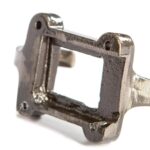 Window Back Hat and Coat Hook Cast Iron Antique Vintage Style W50mm x H110mm Raw - Image 3