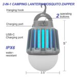 Wisely Rechargeable Mosquito Zapper and Lantern (3 Pack) - Image 4