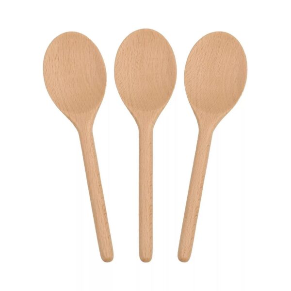 Wooden Cooking Spoon 20cm Non Stick Long Handle Kitchen Cookware Utensil