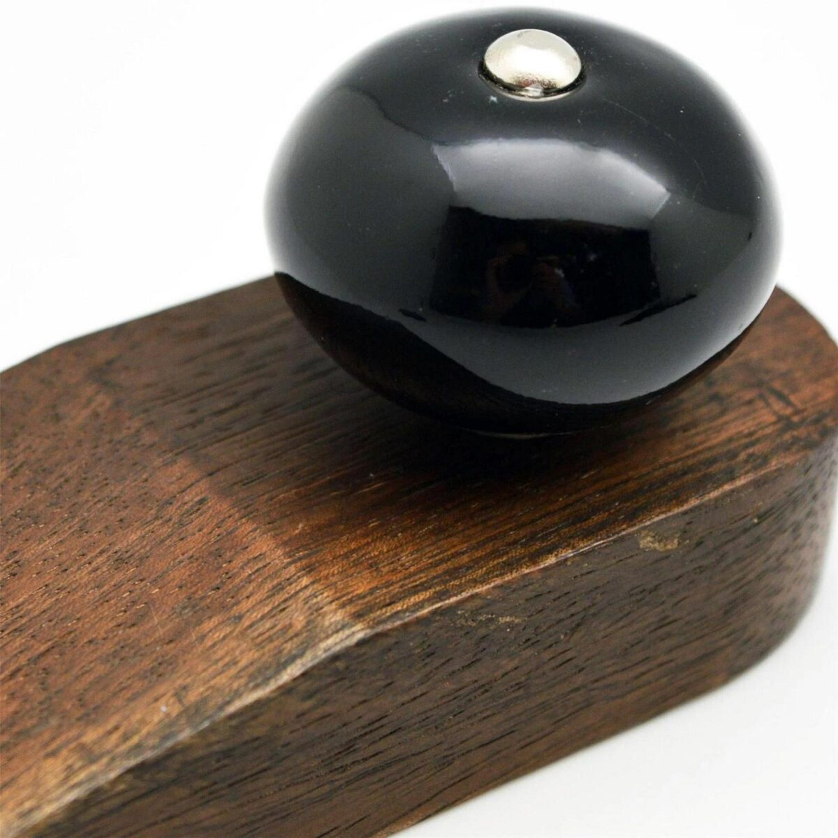 Wooden Door Stop Vintage Interior Kitchen Bedroom Doorstop Wedge Black - Image 4