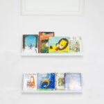 Wooden Picture Ledge Wooden Wall Storage Living Room Bedroom Office 56cm White - Image 5