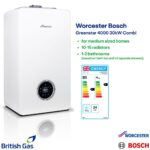 Worcester Bosch 4000 30kW Combi Boiler Installed by British Gas