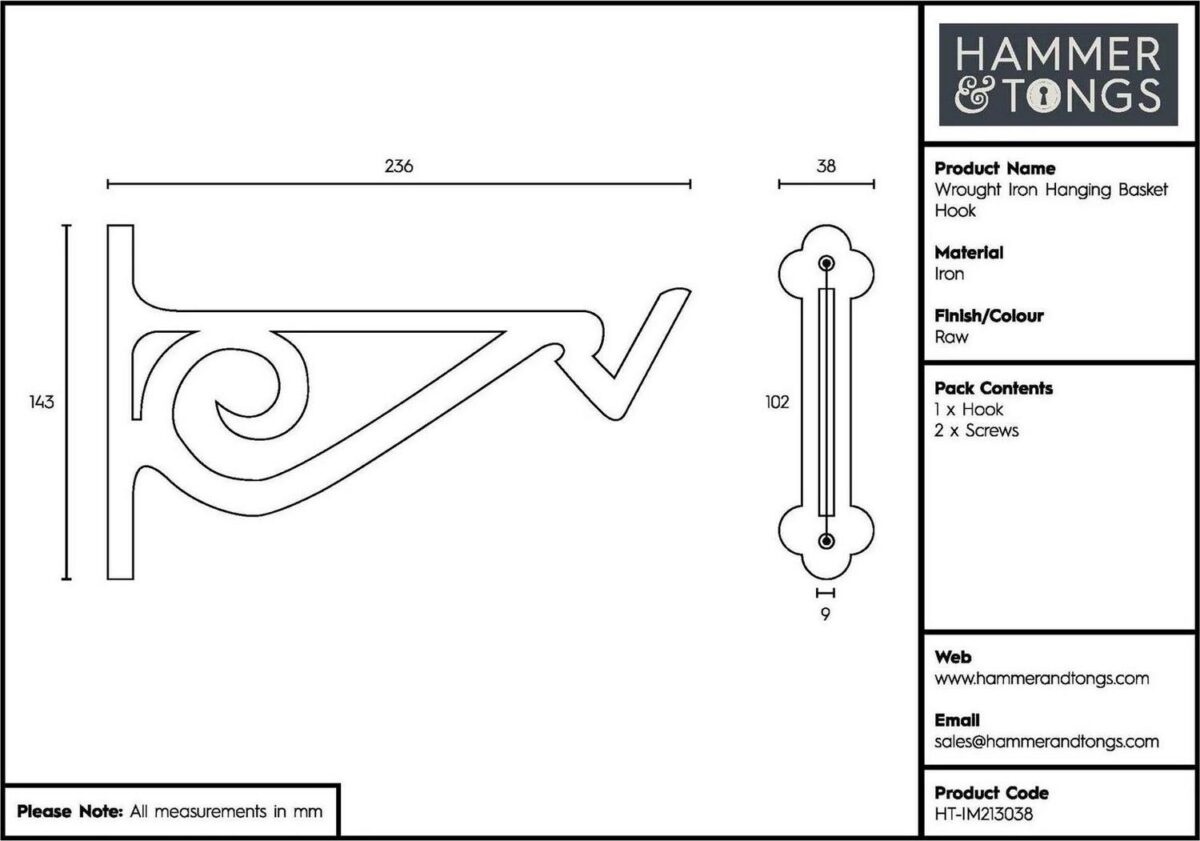 Wrought Iron Hanging 77cc858646d789ca9f12edb2c2e58206