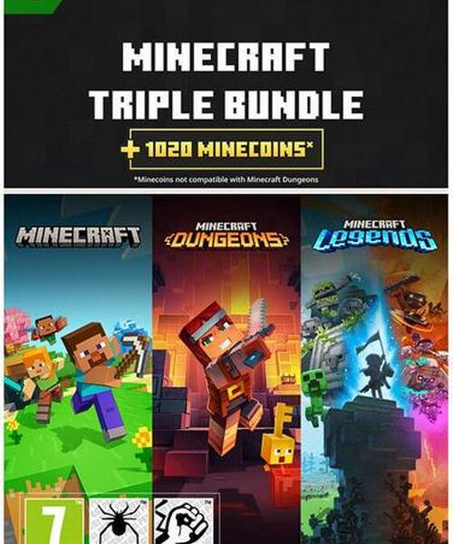 XBOX Minecraft Tripl 1fa79ad0ff879c1d8ae21ad8f1ff30e7