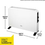ZANUSSI ZCVH4004 Compact Portable Convector Heater - White - Image 8