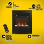 ZANUSSI ZEFIST1003B Wall Mounted Electric Fireplace - Black - Image 7