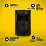 ZANUSSI ZEFSTV2001B Electric Fireplace - Black - Image 9