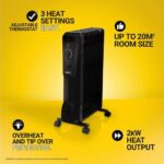 ZANUSSI ZOFR5004B Portable Oil-Filled Radiator - Black - Image 3
