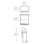 simplehuman 58L Dual Compartment Pedal Bin - Image 6
