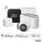 tado Whole Home Bundle (includes Wireless Thermostat X with Hot Water Control, 8 x Smart Radiator Thermostat X and Bridge X)