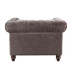 Allington Grey Fabric Chesterfield Armchair - Image 6