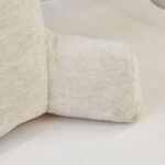 Ambrose Chenille Bedrest in Taupe, 57 x 43 x 30 cm - Image 3