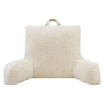 Ambrose Chenille Bedrest in Taupe, 57 x 43 x 30 cm - Image 2