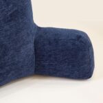 Ambrose Chenille Bedrest in Dark Blue, 57 x 43 x 30 cm - Image 3