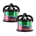 Anysharp Pro Metal Knife Sharpener with Suction, 2 Pack in Oil Slick