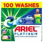 Ariel Platinum + Febreze All in 1 Pods, 100 Wash - Image 2