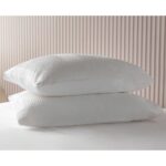 Belledorm Waffle Stripe Duvet Set in 4 sizes, Vanilla - Image 5