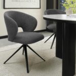Bentley Designs Alisa Round Sintered Stone Dining Table + 4 Grey Chairs - Image 4