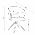 Bentley Designs Alisa Round Sintered Stone Dining Table + 4 Grey Chairs - Image 2