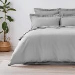 Boutique Living 400 Thread Count Egyptian Cotton 6 Piece Bed Set in Platinum, King - Image 2